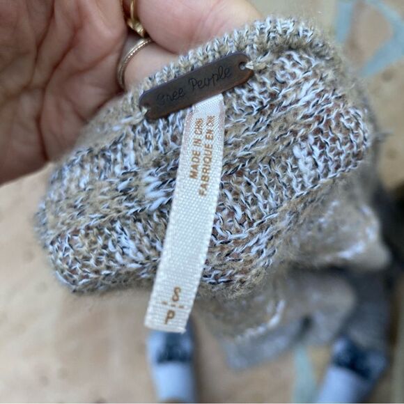 Free People Open Front Cardigan Ribbed Knit size small - Picture 3 of 8